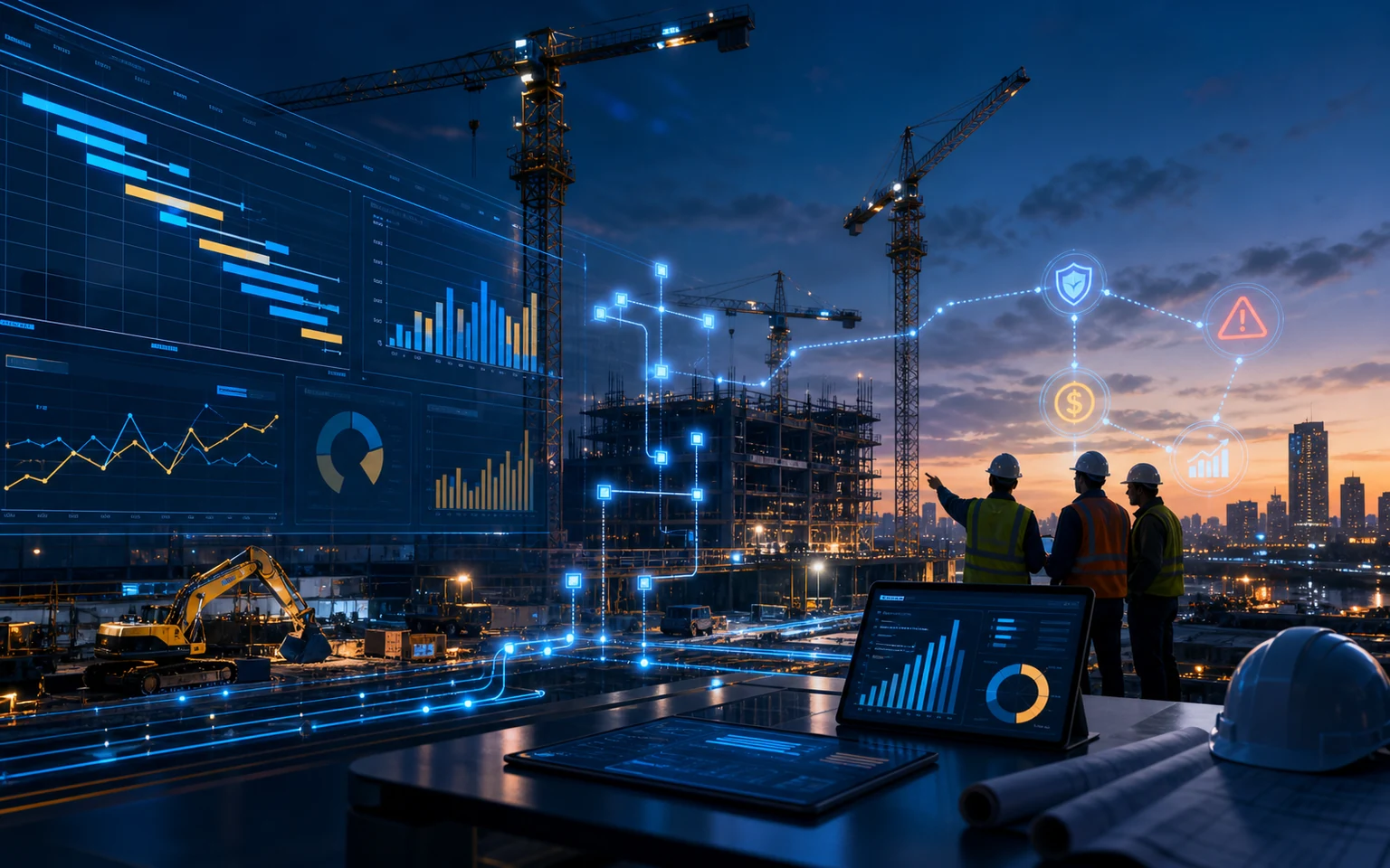 Construction analytics case study visual