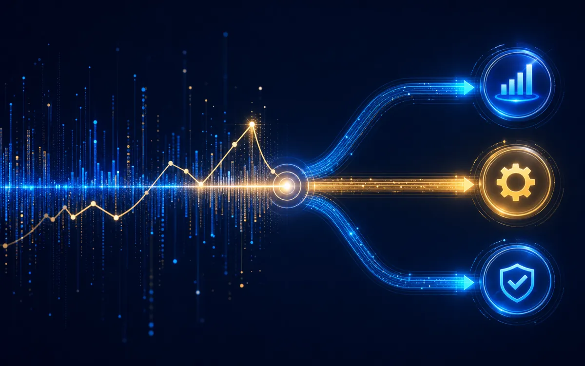 Abstract threshold line routing metric movement into action paths