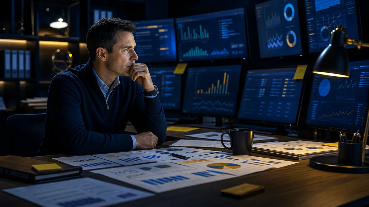Reporting environment showing cracks across dashboards, spreadsheets, and metric definitions